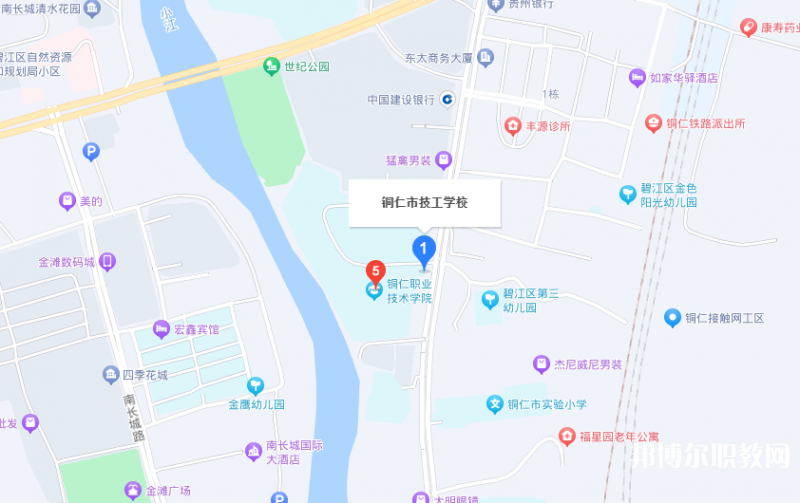 銅仁市技工學校地址，乘車路線