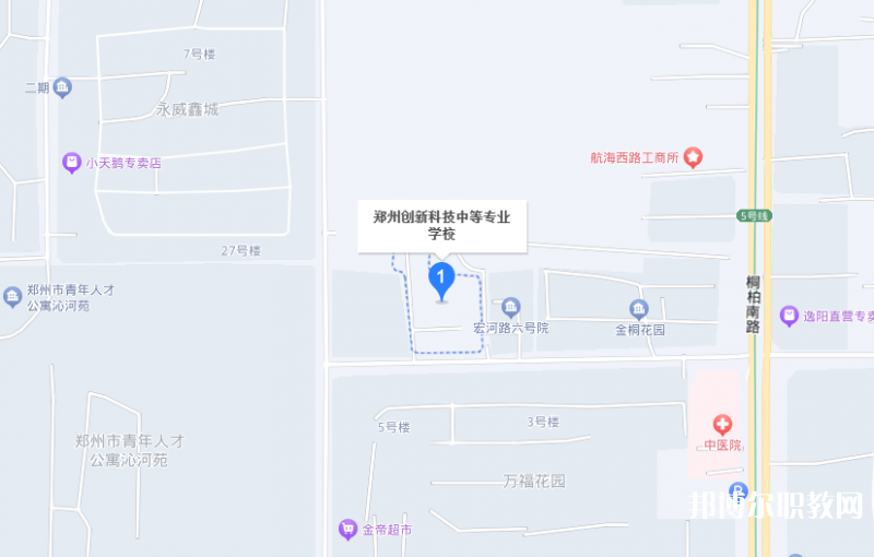 鄭州創(chuàng)新科技中等專業(yè)學(xué)校地址，乘車路線