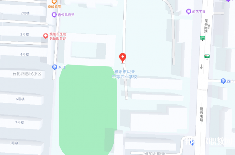 濮陽油田職業(yè)中等專業(yè)學校地址，乘車路線