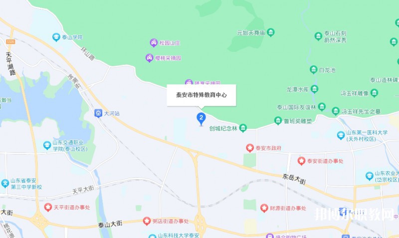 泰安市特殊教育中心地址，乘車路線