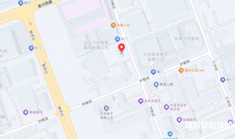 大連市蘭克藝術中等職業(yè)學校地址，乘車路線