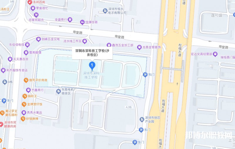 深圳市深科技工學(xué)校地址，乘車路線