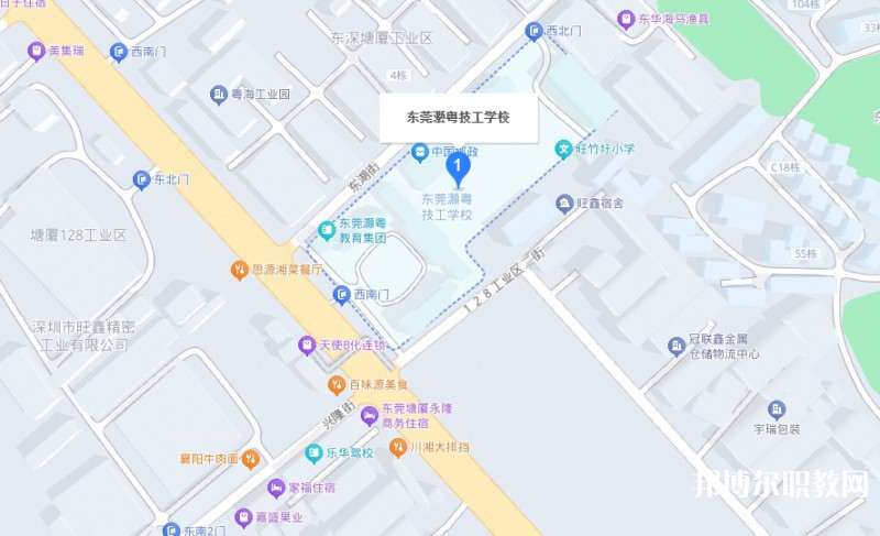 東莞市灝粵技工學校地址，乘車路線